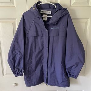 Columbia Rain Jacket with Hood Purple Women’s Size M